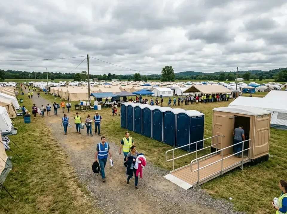 disaster-relief-camp-restrooms-010 — frequently asked questions, Dumpster & Portable Bathrooms Rental in White Castle, LA